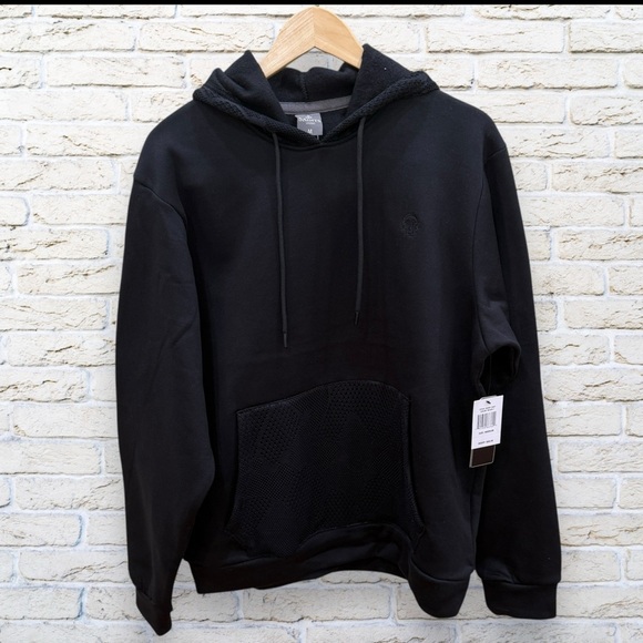 NWT Saints Studio Black Men's Hoodie Sweatshirt Size Medium - Picture 1 of 5